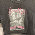 Cute distressed crop Brooklyn t Photo 3
