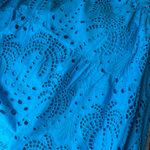 Adelyn Rae  Blue Eyelet Vacation Dress - Size M Photo 3