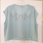 Nasty Gal NWOT  Mint Green Caged Crop Top Photo 1