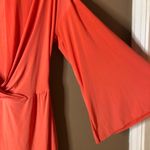 Boohoo  SLINKY BIAS CUT ANGEL SLEEVE MAXI DRESS Orange‎ Size US 8 Photo 4