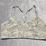 American Eagle Offline by Aerie XL Real Me Recharge Racerback Sports Bra Green Floral Photo 0