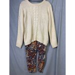 Peruvian Connection Jacquard Skinny Pants Multicolor Tapestry Print Size 10 Photo 9