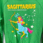 Midnight Rider Sagittarius Zodiac Constellation Graphic Sweatshirt Green Small Photo 2