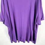 Woman Within  Plus Size‎ 4X 34W 36W Top Polo Shirt Purple Short Sleeve Collar 596 Photo 6