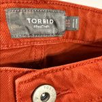 Torrid  Feel The Fit Women's Burnt Orange Button Fly Jeans. Size 28S Photo 1