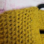 Molly Bracken  MUSTARD YELLOW  CHUNKY KNIT OPEN WATERFALL HI LOW CARDIGAN S/M Photo 2