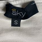 SKY Brand Y2K Soft White Ruched Crochet Maxi Strapless Dress Small Photo 12