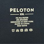 Peloton SZ XXL Cropped Leggings Navy Blue/Blue/White w/Yellow Together We Go Far Photo 5