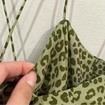 ZARA  Green Leopard Print Dress. Size XS. NWT Photo 4