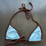 frankie's bikinis Blue Tia Terry Bikini Top Photo 1