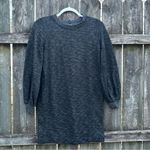 Lou & grey  Balloon Sleeve Sweatshirt Dress Black XS Photo 1