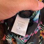 Miken Black Hawaiian Tropical Floral Sheer Swimsuit Cover Up, XL Photo 5