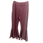 Free People  Mari Ponte Striped Stretch Bell Bottom Flare Pants Womens Size 4 Photo 2