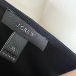 J.Crew  Peplum Top XL Womens Black Velvet Velour Hem V-Neck Sleeveless Layering  Photo 3