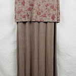 Alex Evenings Women's Size 12 Sleeveless Long Formal Dress Brown Floral Photo 0