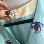 Natori  Swim Cover-Up Tunic Short Sleeve Fish Reef Ocean  Size S Photo 2