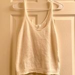 BP Creme crochet/knit-like top Photo 0