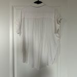 Carly Jean Los Angeles  Cream Button Down Blouse Photo 3