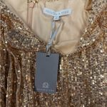 Preston & York  Gold Sequin Long Sleeve Dress - Size 12 Photo 3