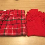 Womens 2Pc plaid pj top & pants set Red Size Small/Medium Photo 6