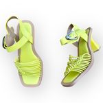 Aerosoles  Crew Buckle Strap Kitten Heel Size 7.5 New Green Sheen Photo 0