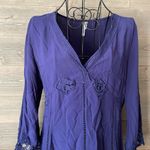 Monoreno EUC navy Boho style lace blouse Photo 1