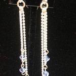 Swavorski Cascading Swarovski & Sterling Silver Earrings Photo 3