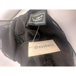 NWT: Dress Barn Scarf W Beaded Floral Design Throughout Black Photo 1