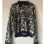 Valerie Stevens  Vintage Floral Wool Blend Button Up Cardigan Size Large Funky Photo 9