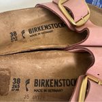 Birkenstock New  Madrid Big Buckle Nubuck Leather Sandals in Soft Pink Photo 2