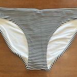 Aerie  Striped Black White Full Coverage Bikini Bottom Size S NWT Photo 0