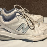 New Balance 608 V5 Cross Trainer Shoes Women's Size 7 White Light Blue Athletic Photo 0