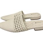 Birdies Shoes White Woven Slip On Mule Slides Flats Size Women's 9 Photo 0