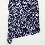 Eight Sixty  Navy Cheetah Drape Blouse! Photo 4