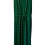 Banana Republic  Jersey Green Navy Pattern Sleeveless Maxi Dress NWOT Photo 0