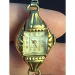 VTG Delaware 17 Jewels Watch 10K Bezel Stretch Band Coquette Not Tested Gold Photo 3