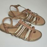 Cole Haan NASSAU SAND IVORY STRAPOY THONG GLADIATOR LEATHER FLAT SANDALS 6 Photo 0