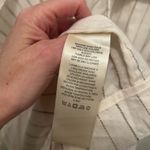 We The Free  People Trench Coat Long Jacket Stripes Off White Linen Size XS NWOT Photo 7