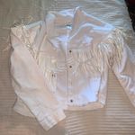 Venus White Fringe Jacket Photo 0