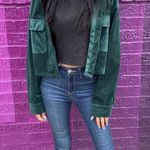 SheIn Green Corduroy Jacket Size Medium Photo 0