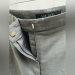 Kasper  Women's Trouser Pants Grey Plaid Flat Front Lined High Rise Size 14 New! Photo 4