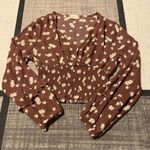 Altar'd State Altar’d State Floral Scrunch Crop Top Photo 0