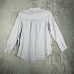Sigrid Olsen Shirt Womens Small Lilac Linen Tunic Classic Lagenlook Minimalist Photo 2