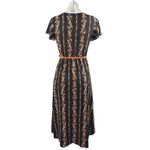 No Boundaries  Walk Thru Black Short Sleeve Floral High Low V Neck Romper Dress S Photo 3