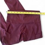 Lululemon  Burgundy High-Waisted Leggings Size 4 Photo 1
