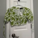 Cider  Green Floral Top Photo 0