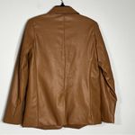 A New Day Caramel Faux Leather Jacket Photo 3