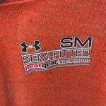 Under Armour  semi fitted heat gear orange athletic short sleeve shirt Photo 3