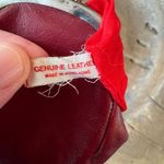 Vintage wee burgundy leather kiss Photo 2