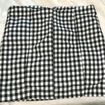 Free People Black and White Checkered Mini Skirt  Photo 0